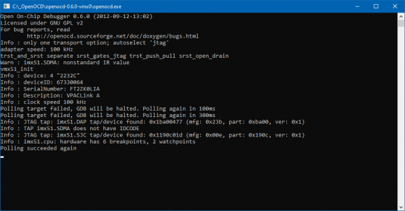 i.MX51 SODIMM PC-Development Kit-OpenOCD running.png