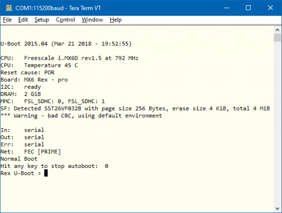 iMX6 Rex Development Kit-SPI bootloader loaded stopped.png