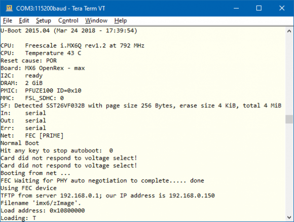 iMX6 OpenRex SBC-SPI bootloader loaded.png