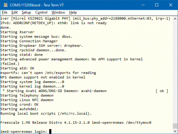 iMX6 OpenRex SBC-TeraTerm.png